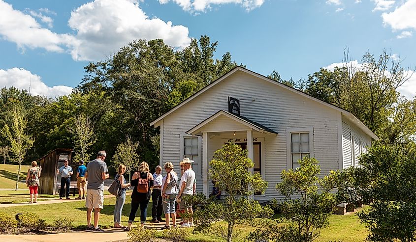 Tourists at the Elvis’ Childhood Church