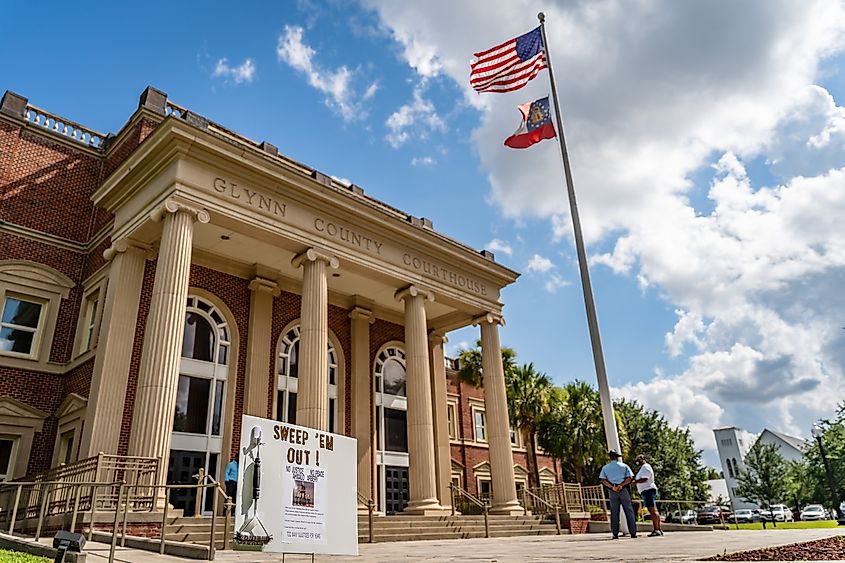 Scenes from the Glynn County Courthouse in Brunswick, Georgia