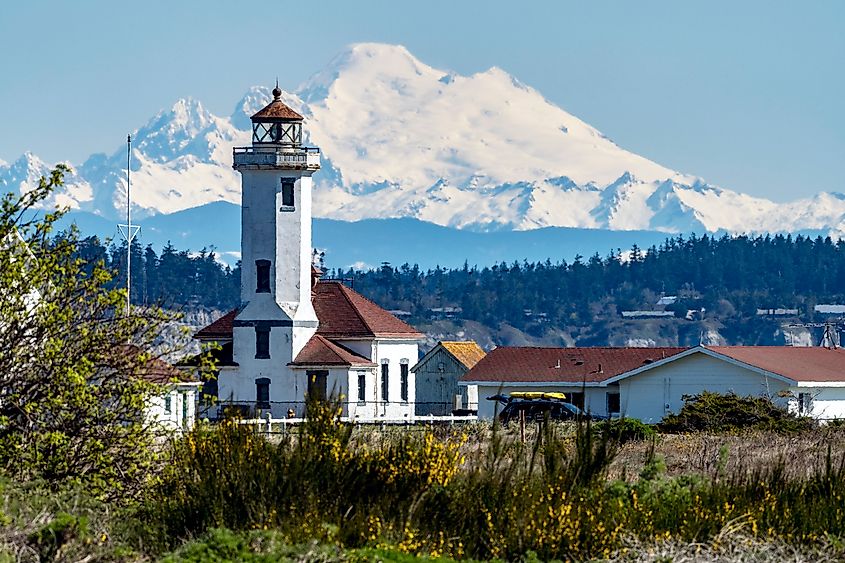 Point Wilson Lighthouse at Port Townsend, Washington.