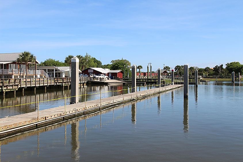 The waterfront in the Amelia Island Historic District (Old Town), Fernandina Beach