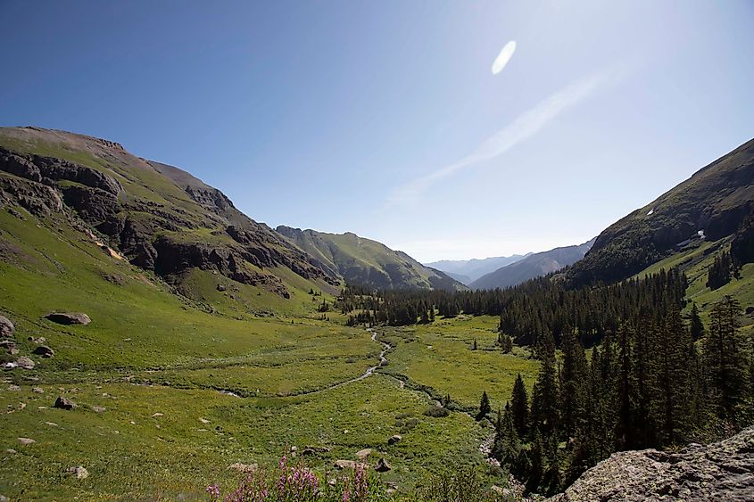 A mountain valley in the heart of the San Juan range near the town of Silverton. Image credit Brendan Cane 