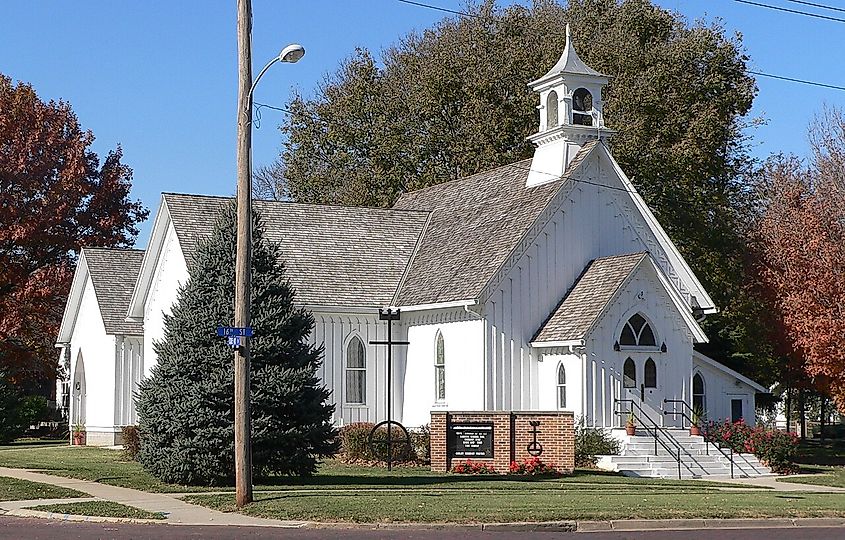 Congregational Church of Blair, located at northwest corner of 16th and Colfax Streets in Blair, Nebraska.