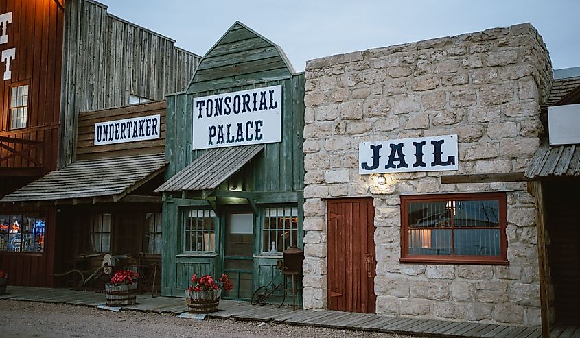 Western village scene, Ogallala, Nebraska