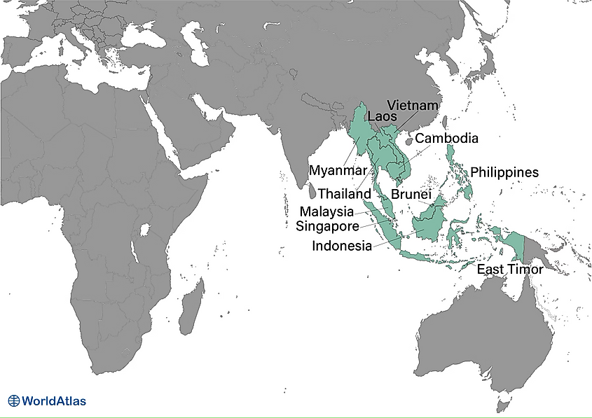 Map of Southeast Asia