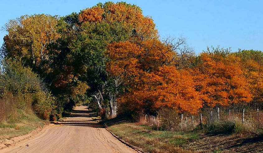Wetlands and Wildlife Scenic Byway, Autumn in Kansas