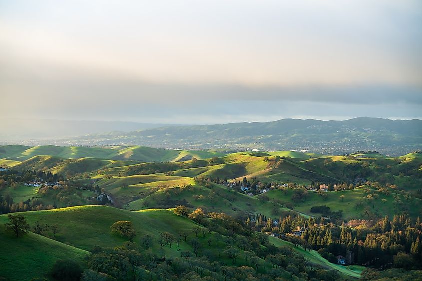 Walnut Creek, California, from Mount Diablo.