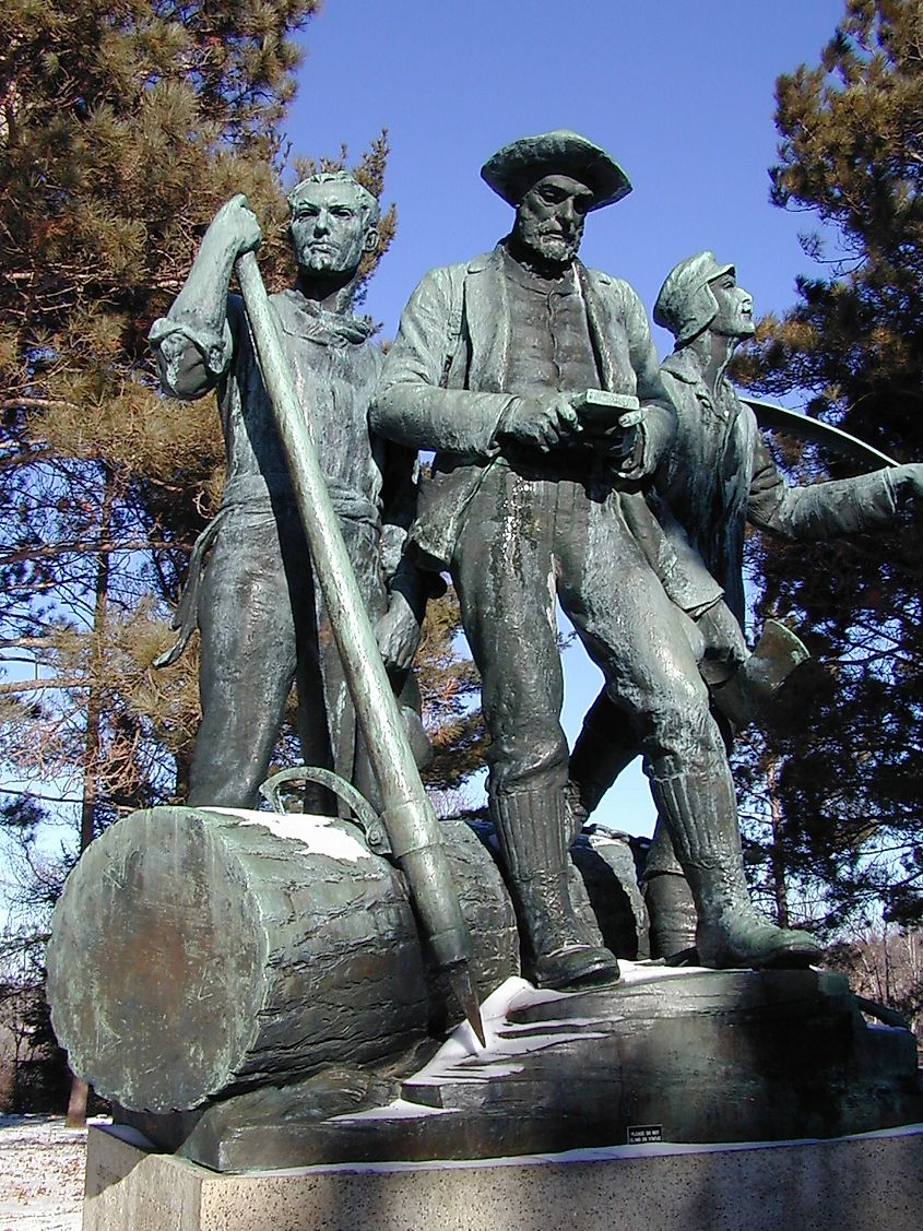 Lumberman’s Monument, Michigan.