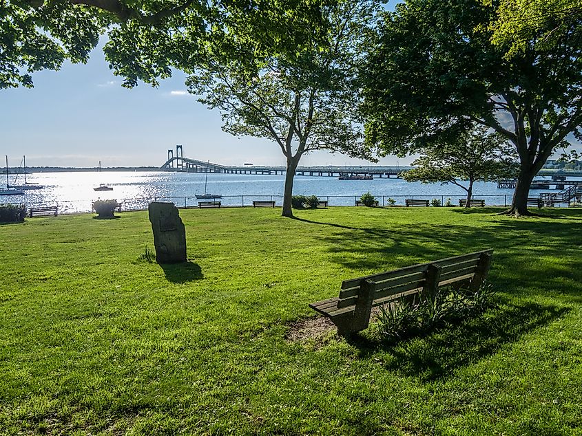 Battery Park in Newport, Rhode Island.