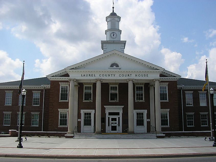 Laurel County courthouse in London. 