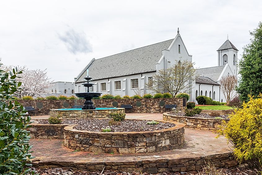 Waldensian Presbyterian Church in Valdese, North Carolina. Editorial credit: J. Michael Jones / Shutterstock.com
