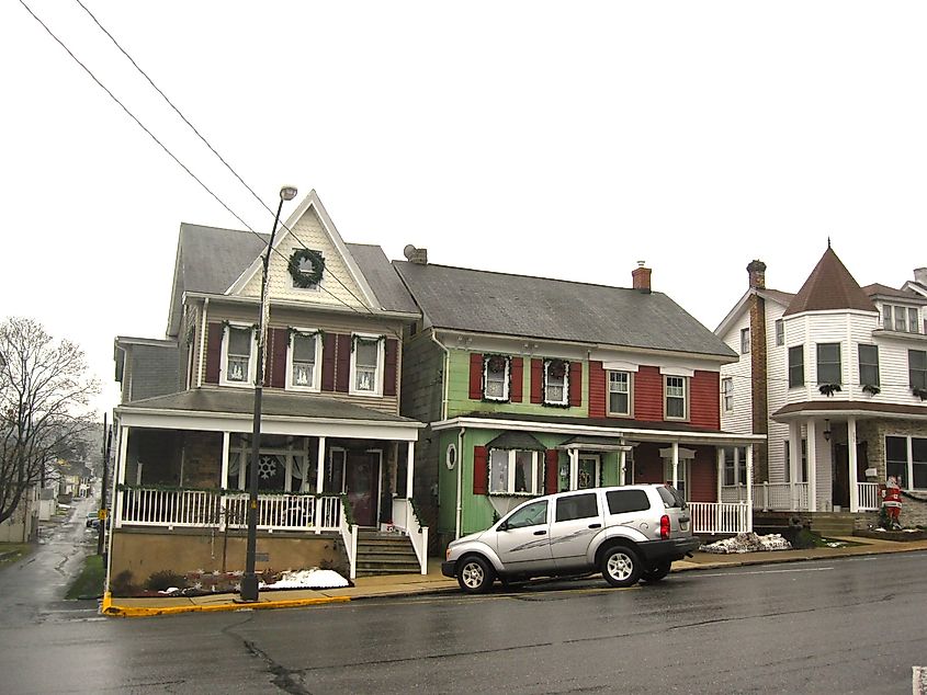 Old buildings in Lehighton, Pennsylvania