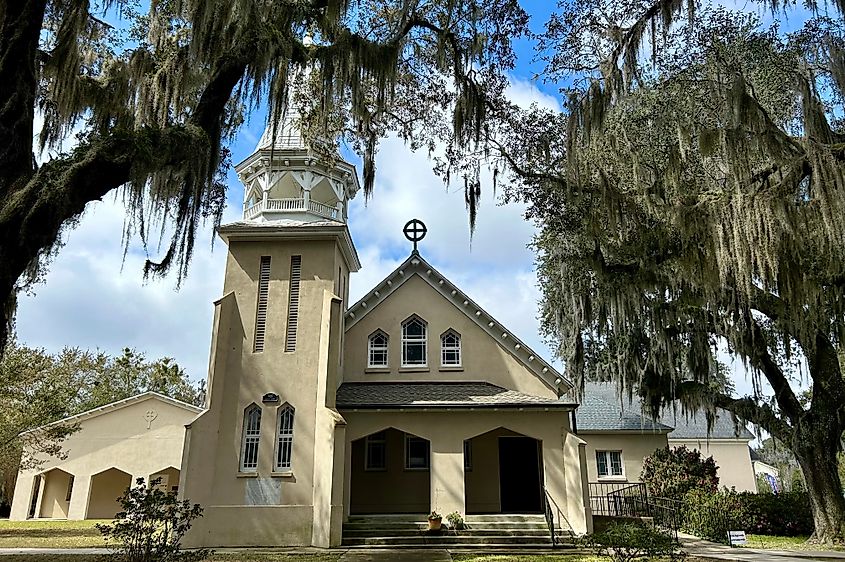 First Presbyterian Church c. 1900. Founded by Scottish highlanders in 1726. 