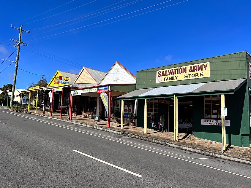 Main Street in Herberton, Queensland, Australia.