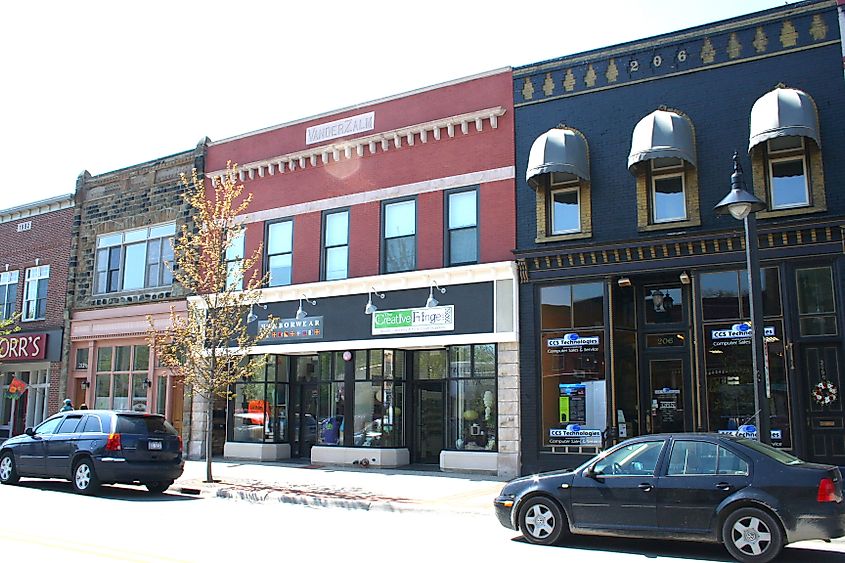 Downtown Grand Haven, Michigan.