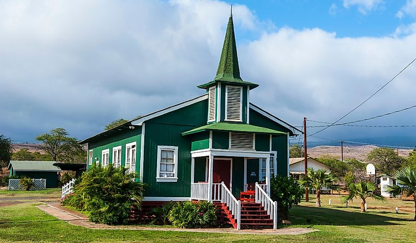 St. Sophia church in Kaunakakai, island of Molokai, Hawaii.