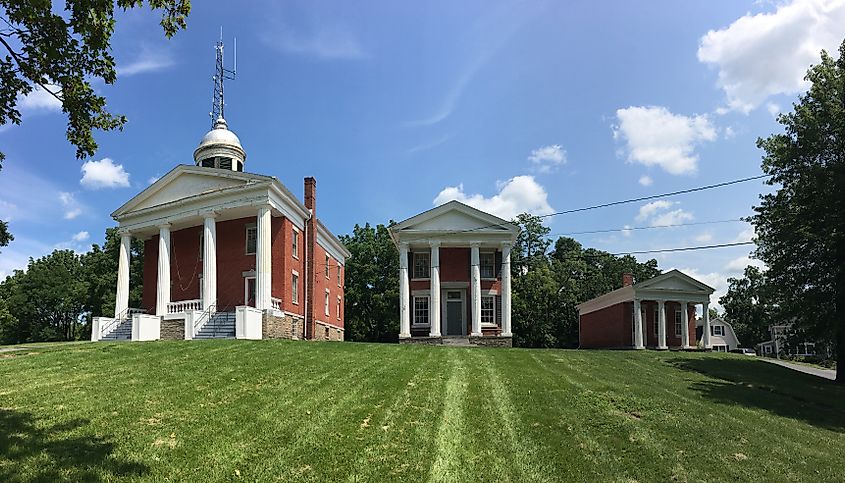 The Seneca County Courthouse Complex at Ovid, New York.