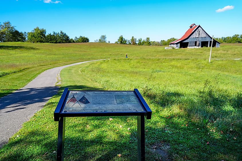 Richmond battlefield historic park in Richmond, Kentucky. Editorial credit: Jason Busa / Shutterstock.com