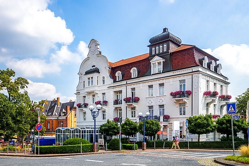 Old city of Bad Wildungen, Hessen, Germany.