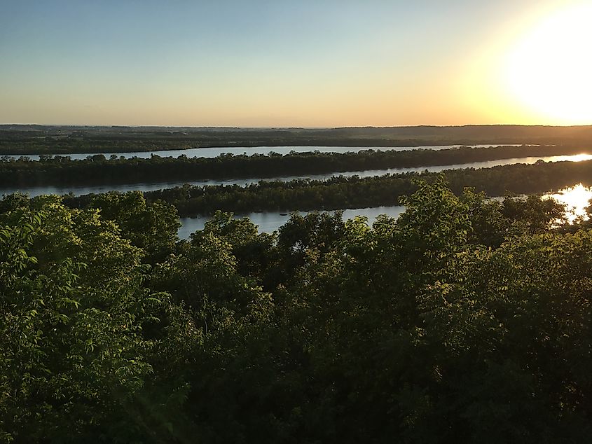 Pere Marquette State Park at Sunset, Grafton, IL