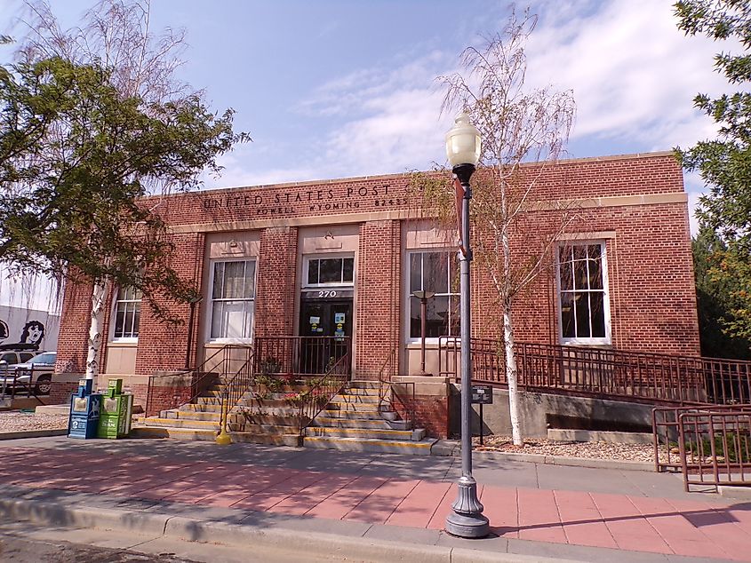 The old Post Office in Powell, Wyoming.