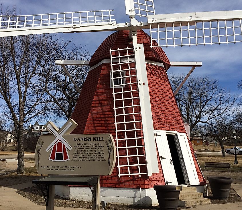 Danish Mill in Kenmare, North Dakota.