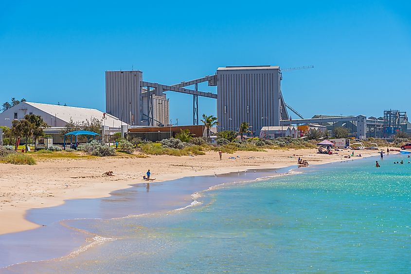 The gorgeous beachfront at Geraldton, Australia