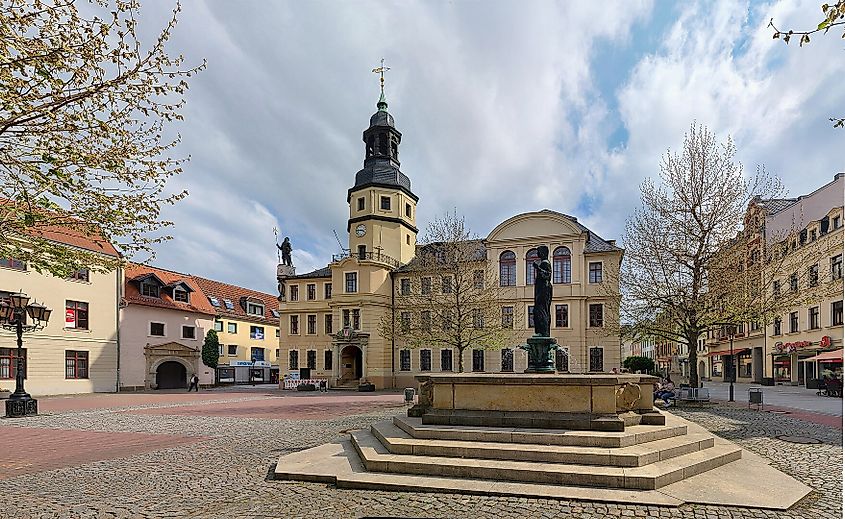 Crimmitschau's town hall.