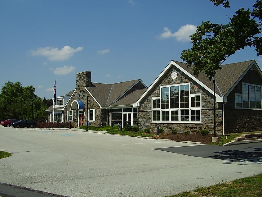 Main township administrative building of Westtown Township in Chester County, Pennsylvania