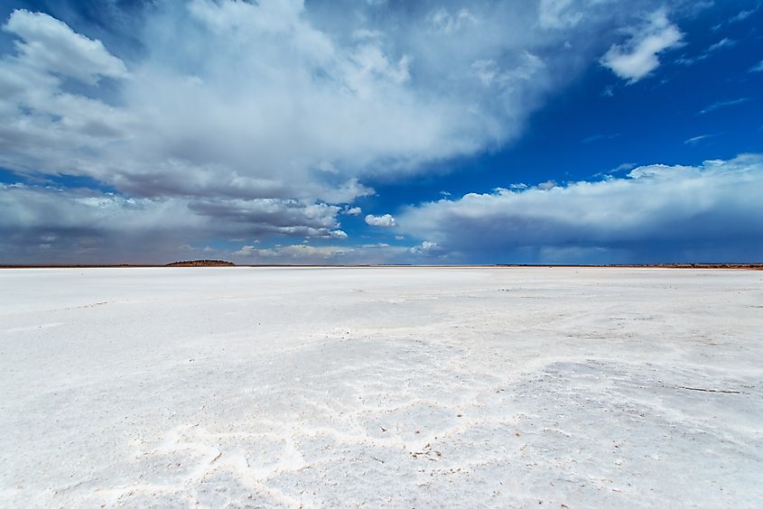 Lake Lefroy in Kambalda, Western Australia.