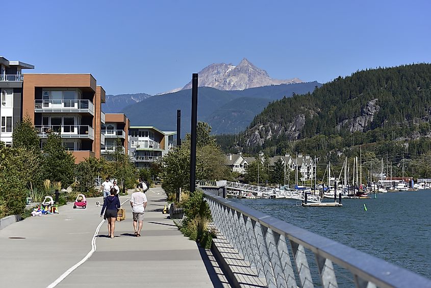 Downtown Squamish, British Columbia.