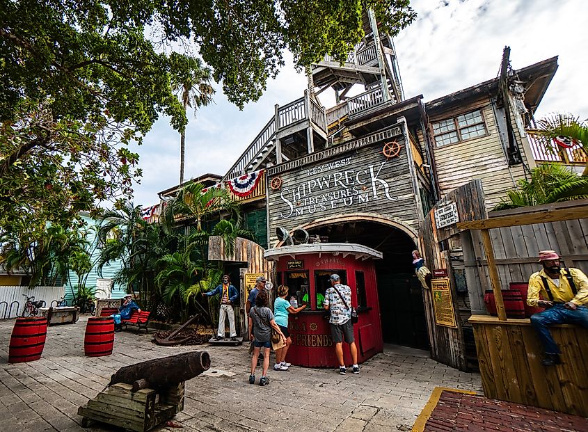 Vibrant old town center in summer in Key West, Florida. Editorial credit: Kellee Kovalsky / Shutterstock.com