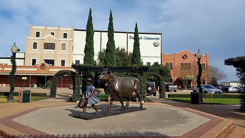 The Blue Bell factory in Brenham, Texas.