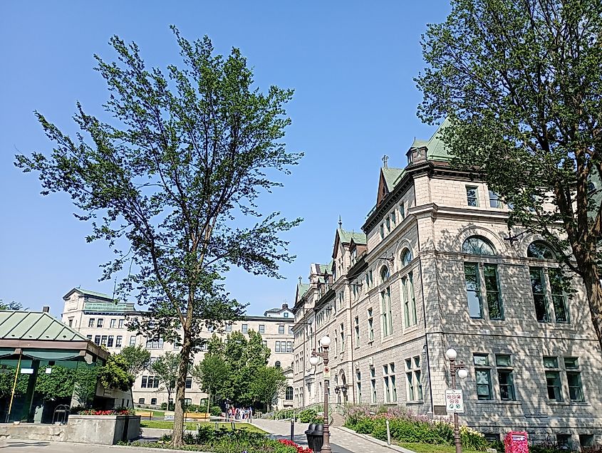 View of the Université Laval in Quebec City, Canada.