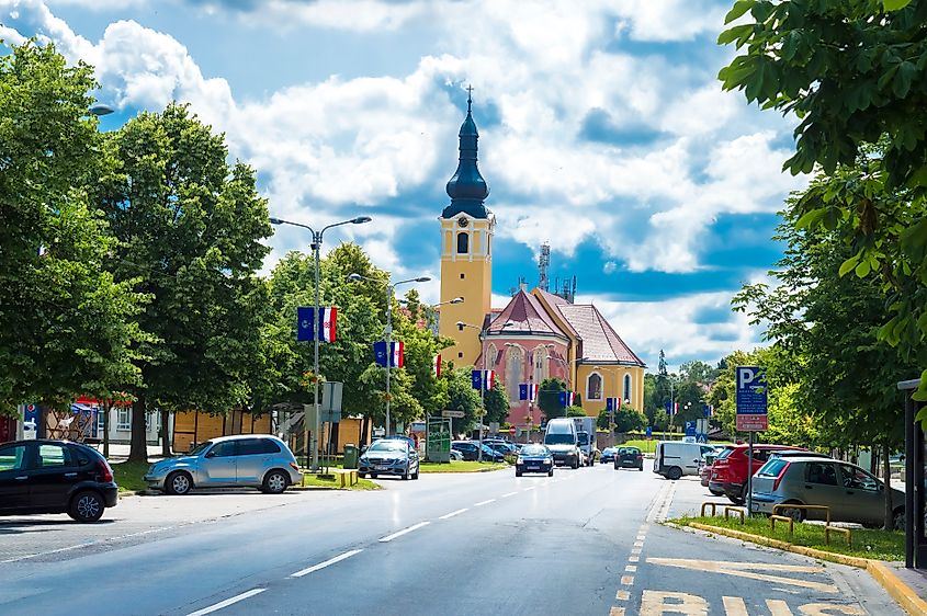 The Church of St. Anthony of Padua in Našice, Croatia (Editorial credit: ZdravkoT / Shutterstock.com)