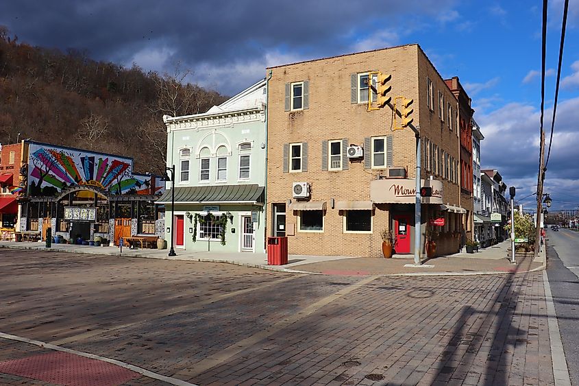 Downtown Berkeley Springs, West Virginia. 