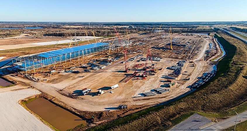 Tesla GigaFactory in Austin, Texas.