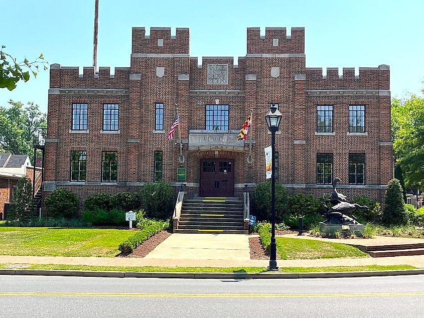 The Easton Armory, the Waterfowl Festival Headquarters, in Easton, Maryland