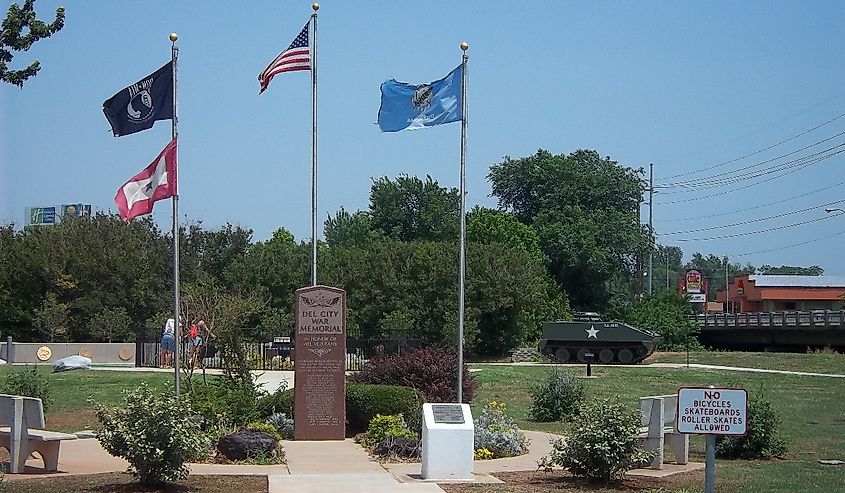 Del City war memorial.