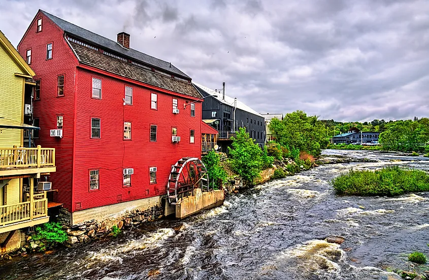 The Ammonoosuc River in Littleton, New Hampshire.