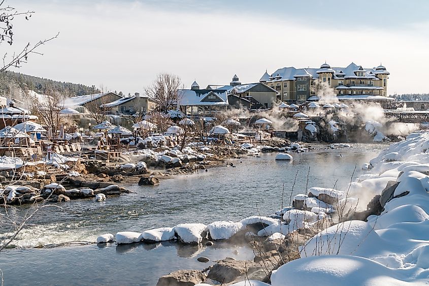 Pagosa Springs is a town in southwest Colorado known for its hot springs. Image Credit Heidi Besen via shutterstock.