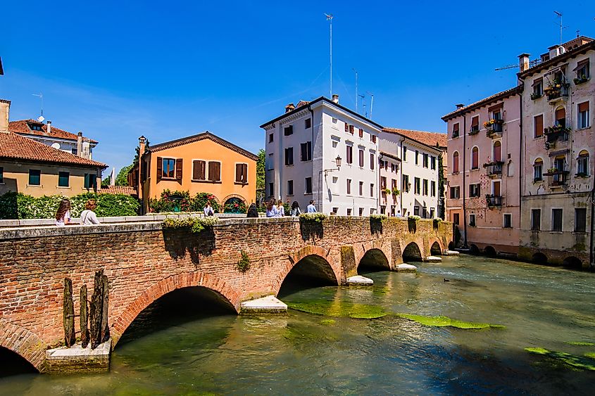 Canale Cagnan and Ponte San Francesco in Treviso