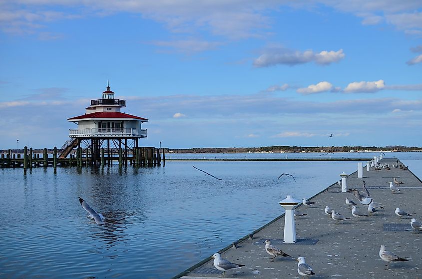 Choptank River Lighthouse in Cambridge, Maryland.