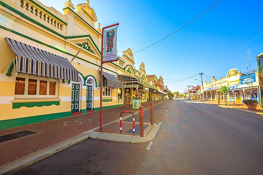 The Main Street in York, Western Australia.