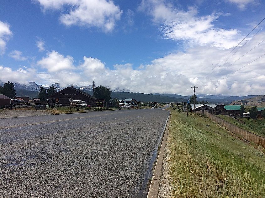 Street in Stanley, Idaho.