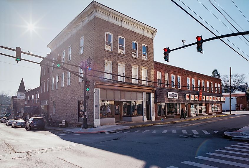 Street view in Fayetteville, West Virginia