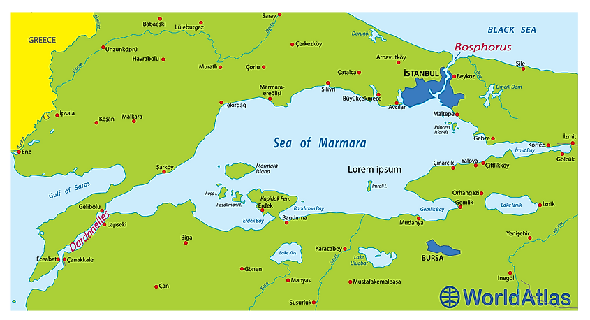 Sea Coast Of Greek Island Paros In the Mediterranean Sea Of Aegea