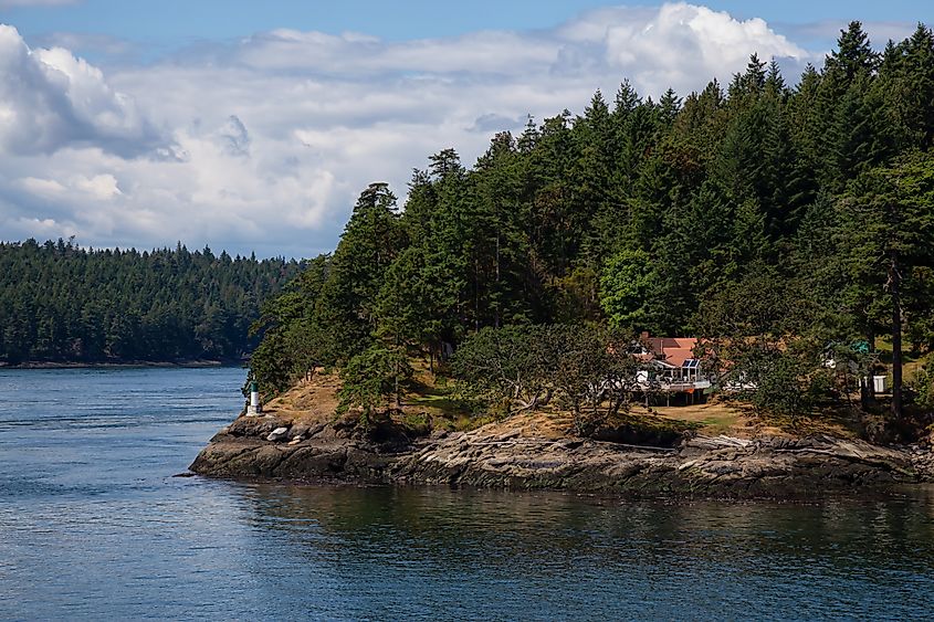 A cosy house in Galiano Island, British Columbia.