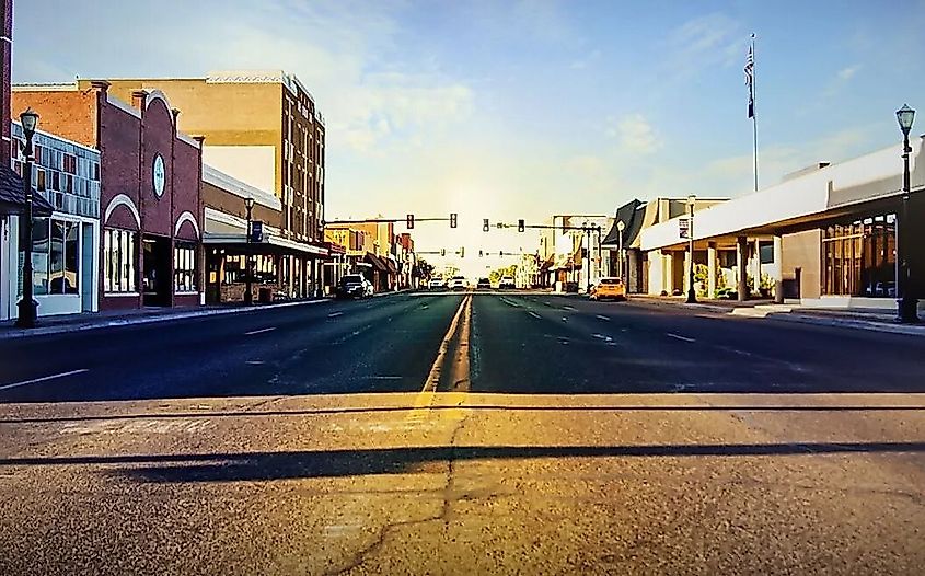 Street view in Liberal, Kansas.