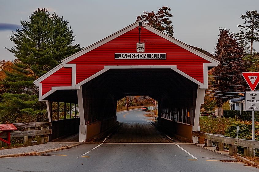 Covered bridge in Jackson, NH.