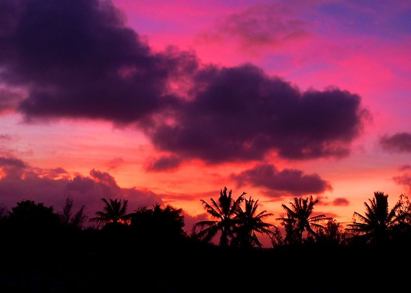 Sunset at Johnston Atoll